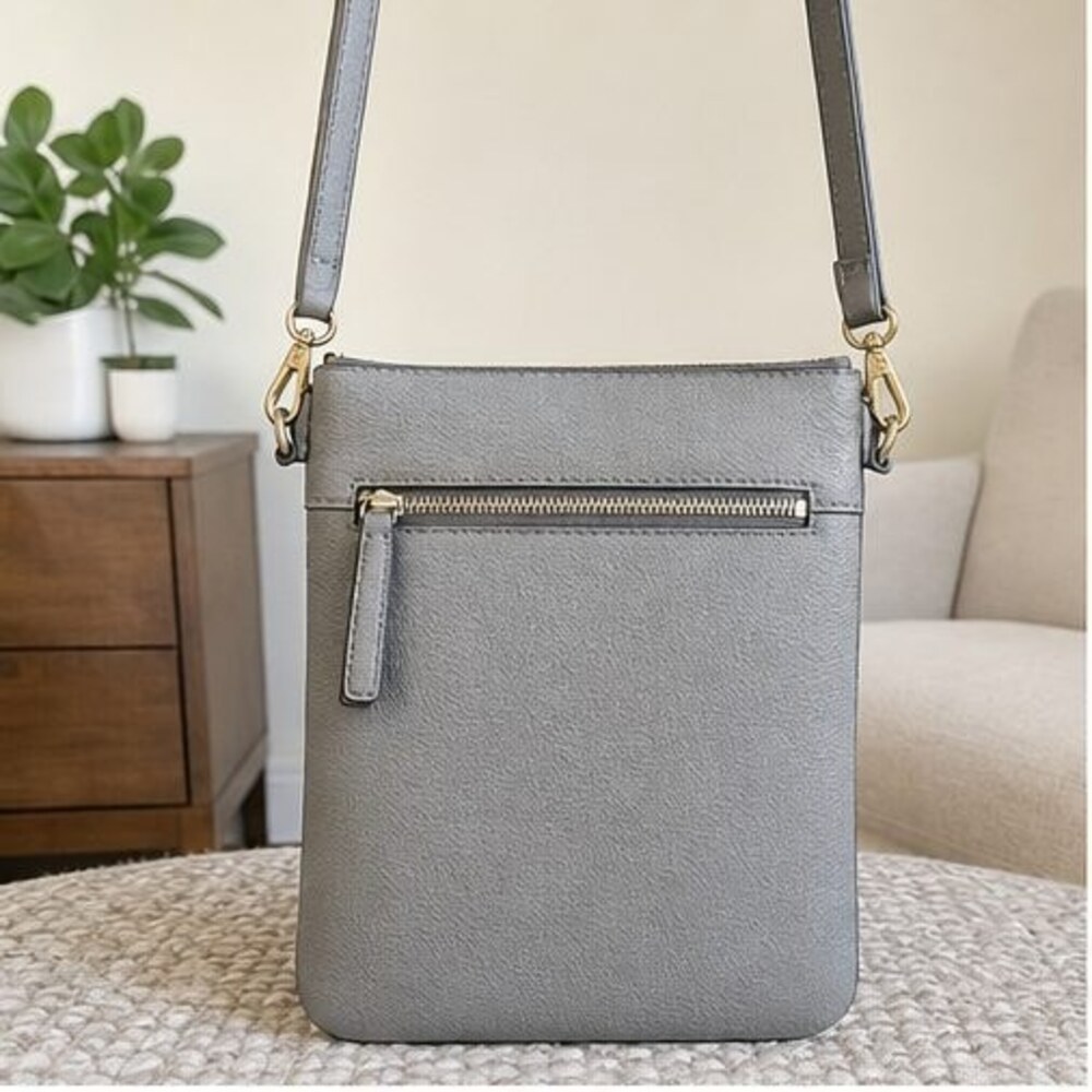 Burgundy Pebbled Crossbody Bag